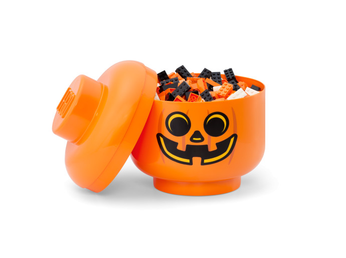 Velký LEGO® úložný box – halloweenská dýně