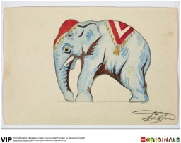 1st Edition Elephant Water Colour Print, Circa 1937