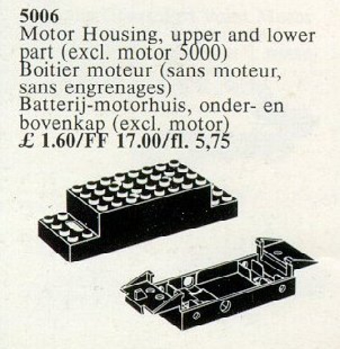 Replacement 2-Piece Battery Motor Housing