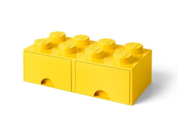 Zásuvka v tvare kocky s 8 výstupkami – žltá