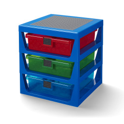 Priesvitný modrý LEGO® policový systém