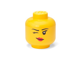 Malý úložný box – hlava minifigurky (mrkající)
