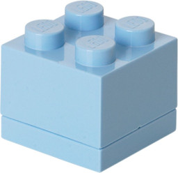 4 Stud Light Blue Mini Box