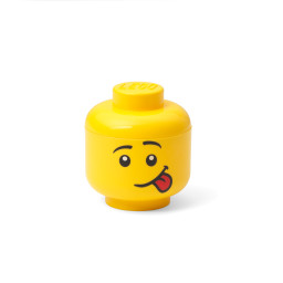 Malý úložný LEGO® minibox v tvare hlavy – nezbedník
