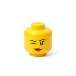 Miniaturní LEGO® úložný box – hlava minifigurky (mrkající)