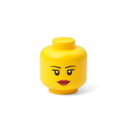 Malý LEGO® úložný box – hlava minifigurky (dívka)