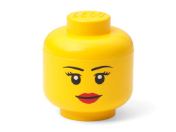Malý LEGO® úložný box – hlava minifigurky (dívka)