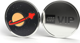 Classic Space logo collectable coin
