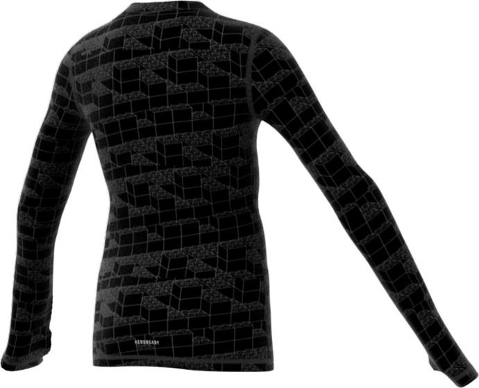 Adidas Bricks Long Sleeve Fitted T Shirt