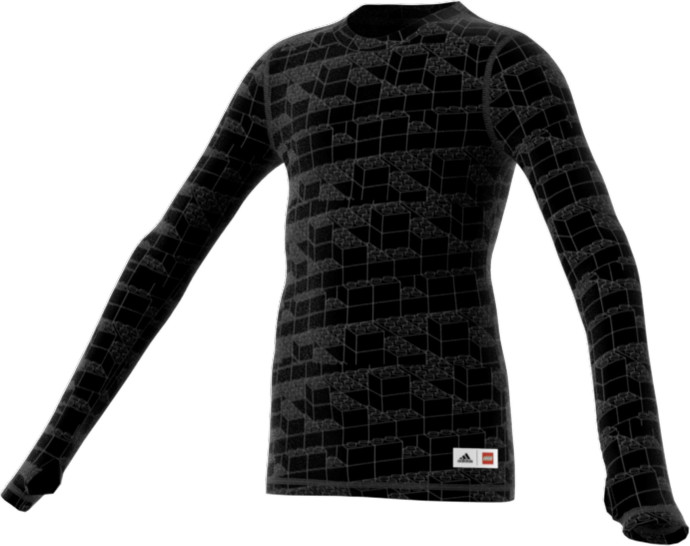 Adidas Bricks Long Sleeve Fitted T Shirt