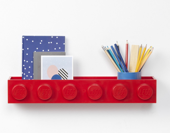 Brick Bookrack Bright Red