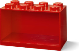 Brick Shelf 8 Knobs Bright Red