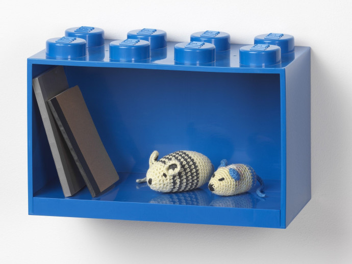 Brick Shelf 8 Knobs Blue