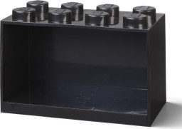 Brick Shelf 8 Knobs Black