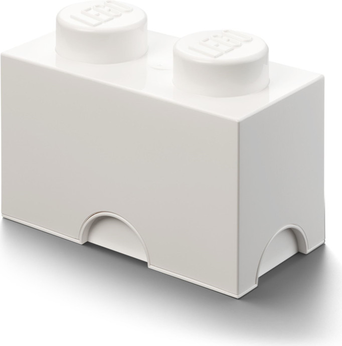 2 Stud Storage Brick White