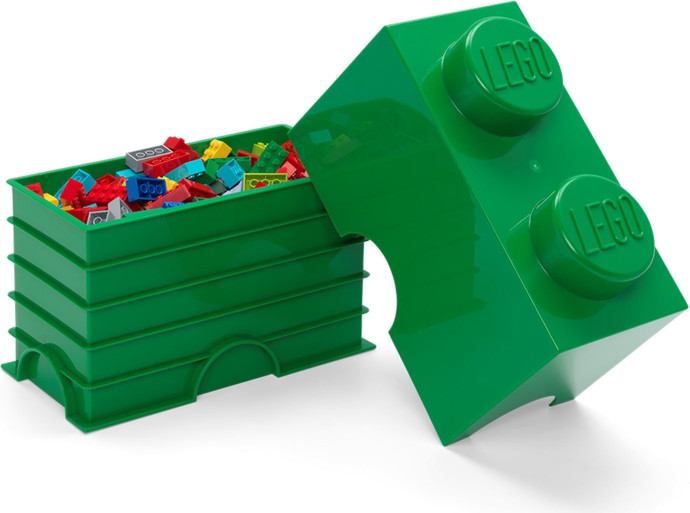 2 Stud Storage Brick Green