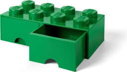 8 Stud Brick Drawer Green