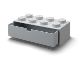 Stolová zásuvka s 8 výstupkami – sivá