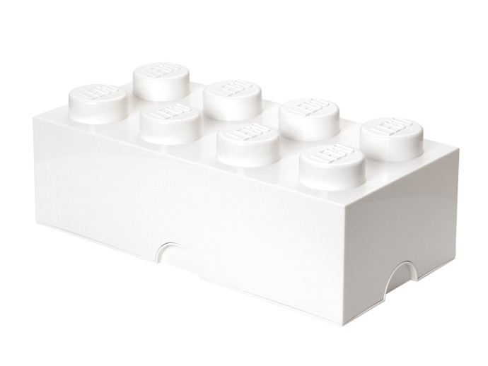 Úložná kocka s 8 výstupkami – biela