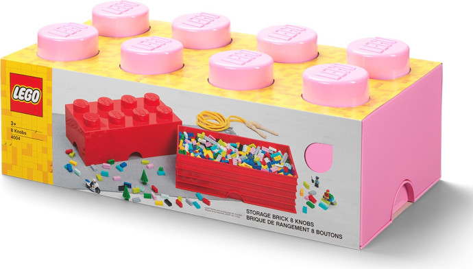 8 Stud Storage Brick Pink