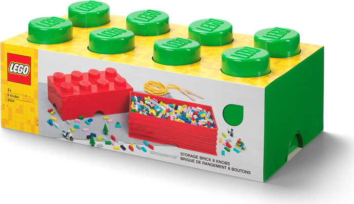 8 Stud Storage Brick Green