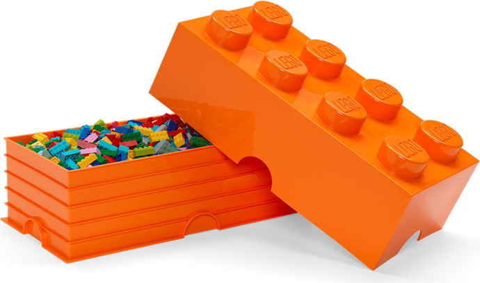 8 Stud Storage Brick Orange
