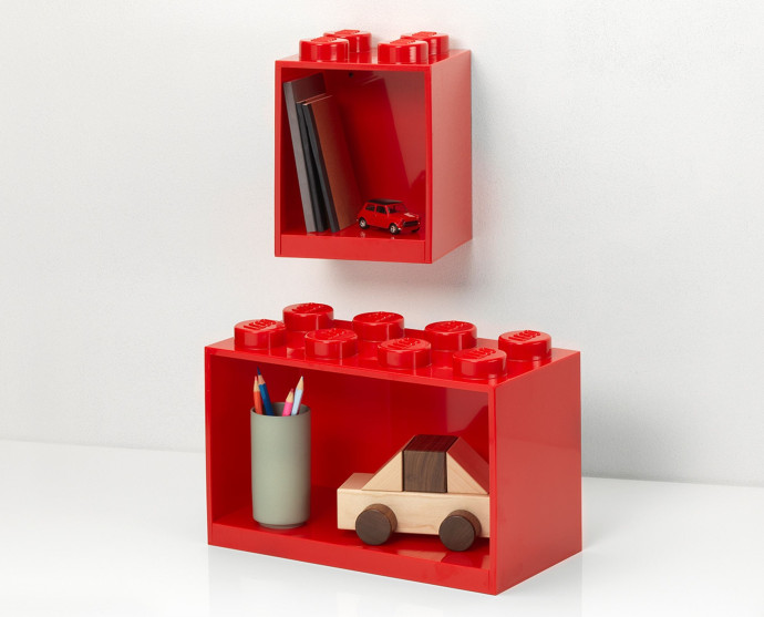 Brick Shelf Set Red