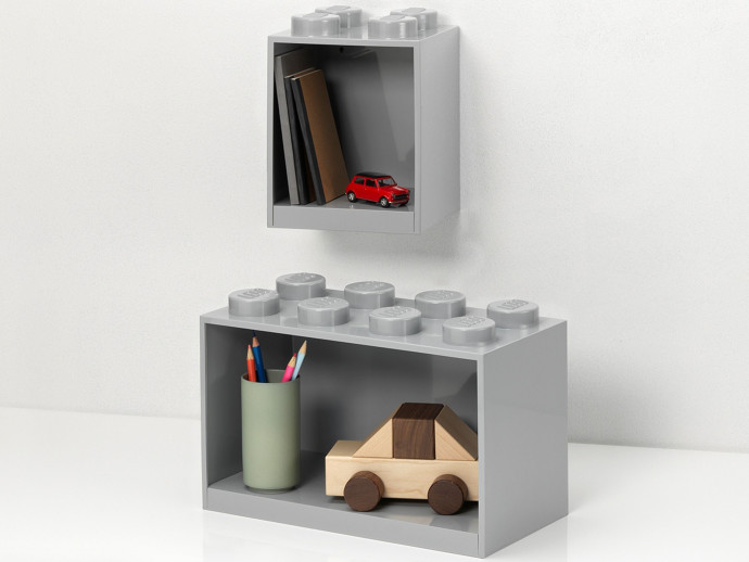 Brick Shelf Set Gray