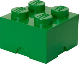4 Stud Storage Brick Green