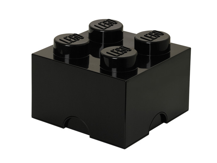 Úložná kocka so 4 výstupkami – čierna