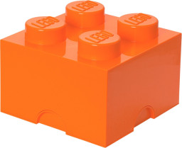 4 Stud Storage Brick Orange
