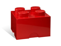 Úložná kocka so 4 výstupkami – červená