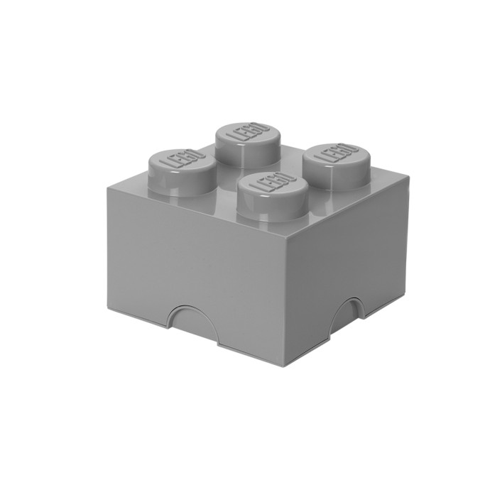 Úložná kocka so 4 výstupkami – kamenná sivá