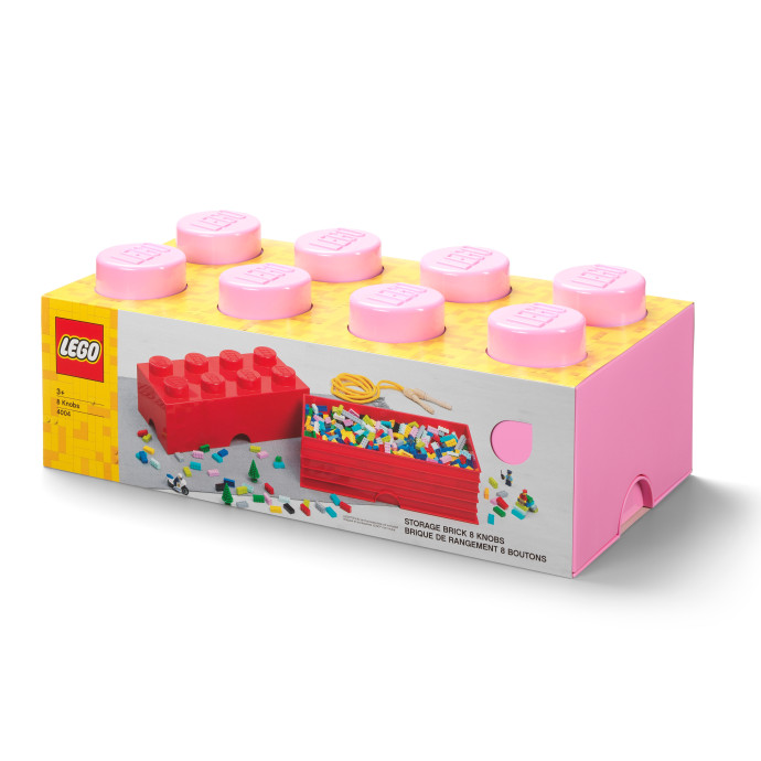 Světle fialová úložná kostka s 8 výstupky