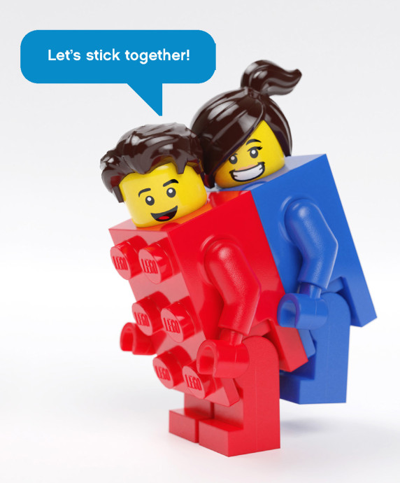 Obálky a kartičky na vzkazy s minifigurkami LEGO®
