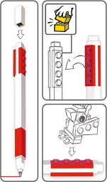 Pen Pal Gel Pen with Minifigure – Red