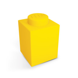 Žlutá lampička v podobě kostky 1x1