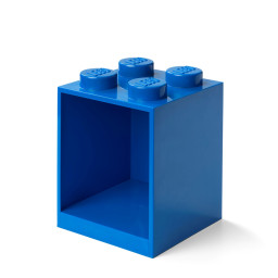 Polička z kocky so 4 výstupkami – modrá
