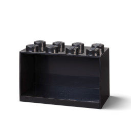 Police ve tvaru kostky s 8 výstupky – černá