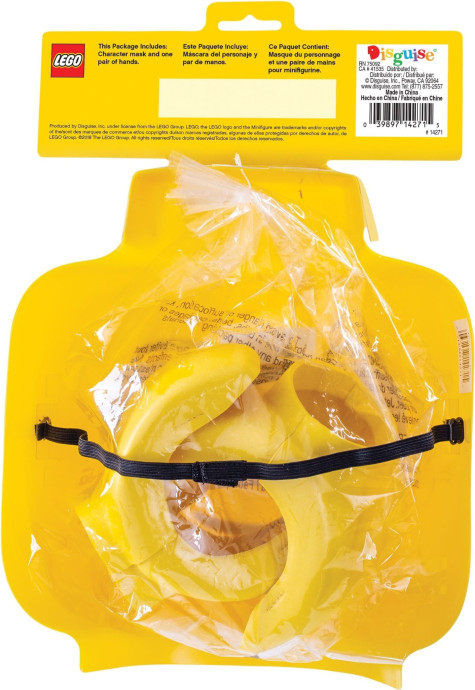 Lego Guy Mask & Hands Costume Kit