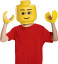 Lego Guy Mask & Hands Costume Kit