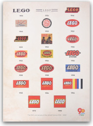 Vintage LEGO Logo Poster