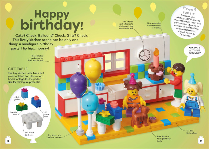 Party Ideas s exkluzivním mini modelem LEGO dortu