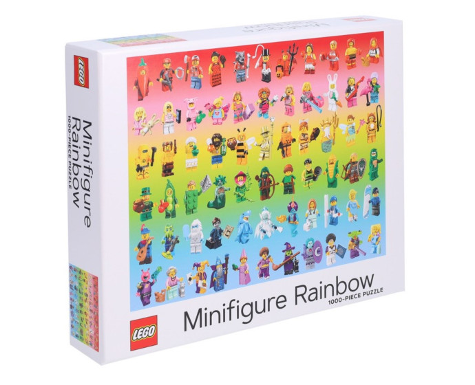 1 000-dielikové puzzle: Dúha minifigúrok