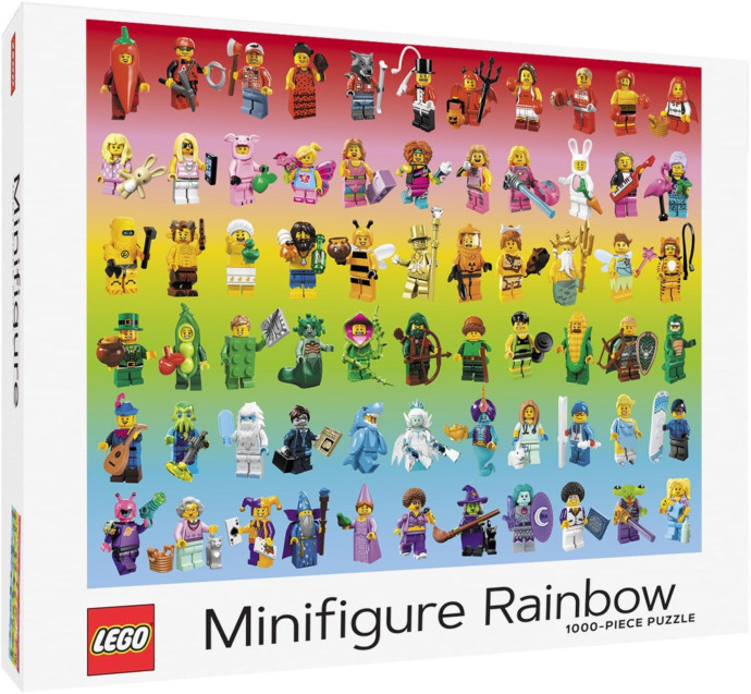 1 000-dielikové puzzle: Dúha minifigúrok