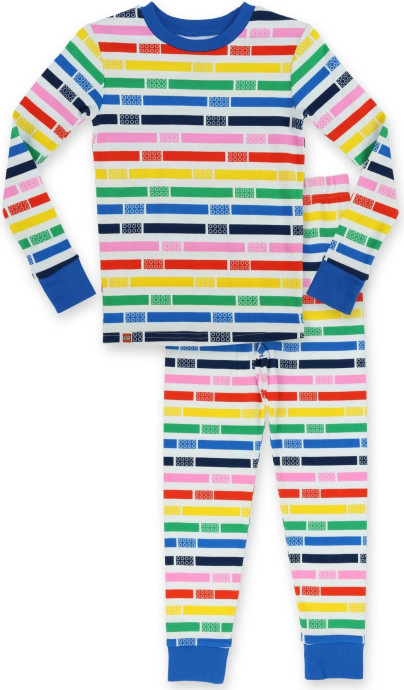 Multicolored T Shirt and Pants 2 Piece Set