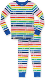 Multicolored T Shirt and Pants 2 Piece Set