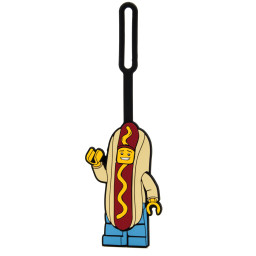 Ozdoba na tašku – Chlapík prezlečený za hotdog
