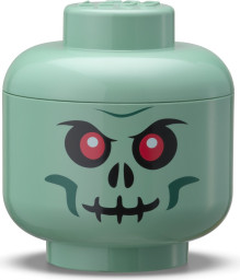 Mini Skeleton Storage Head - Green