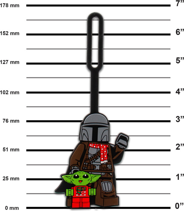 The Mandalorian with Grogu Holiday Bag Tag